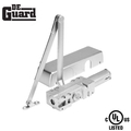 Deguard Hydraulic Door Closer Back Check+Hold To Open With Plastic Cover Grade1- Satin Nickel (1-6) DDC9000-BCDA-SN